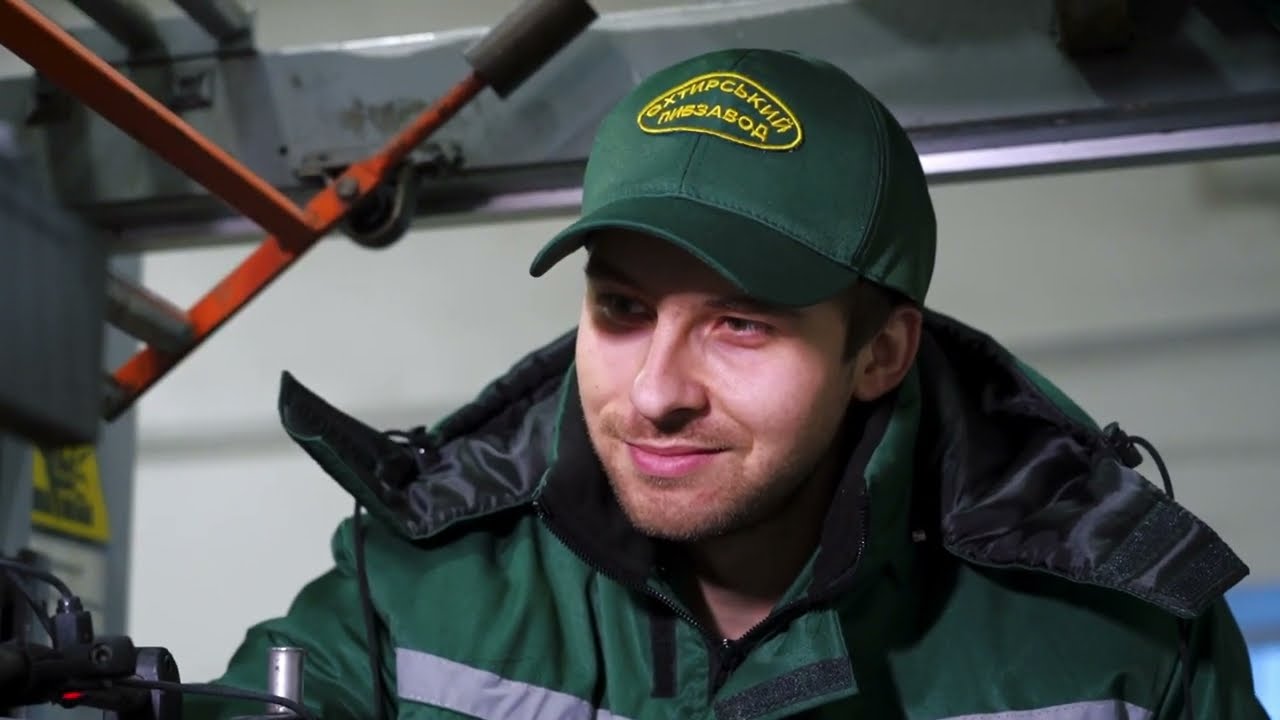 Кадр із відео «Охтирський пивоварний завод»